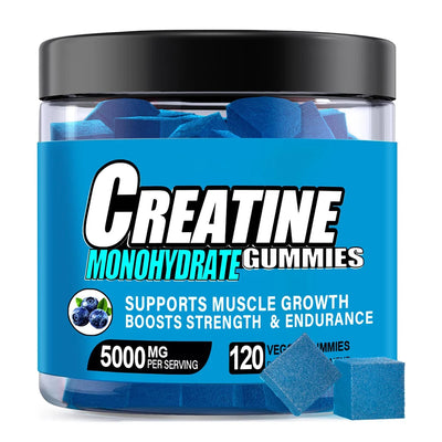 Creatine Monohydrate Gummies for Men & Women, Support Boost Focus, Muscle, Strength, Recovery, Congnitive Health & Memory -Vegan